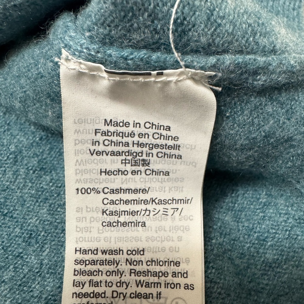 J. Crew Women's Blue Crew Neck Sweater Cashmere - Picture 5 of 8